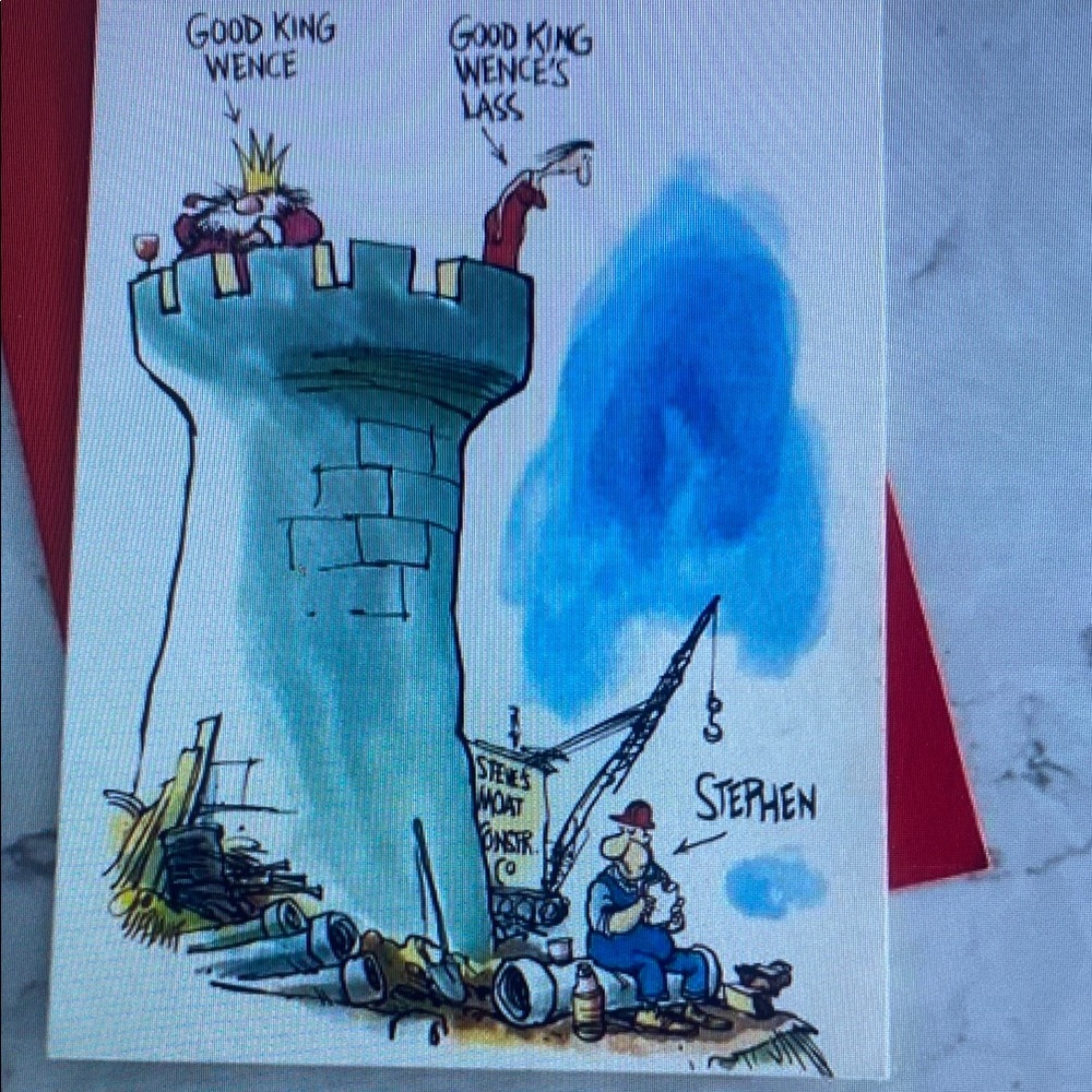 Good King Wence's Lass Looked Out, On The Feast‎ of Stephen An Oliphant Card